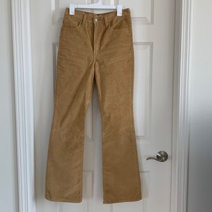 Levi's Ribcage Bootcut Boot Cut Corduroy Pants Iced Coffee Cords Brown